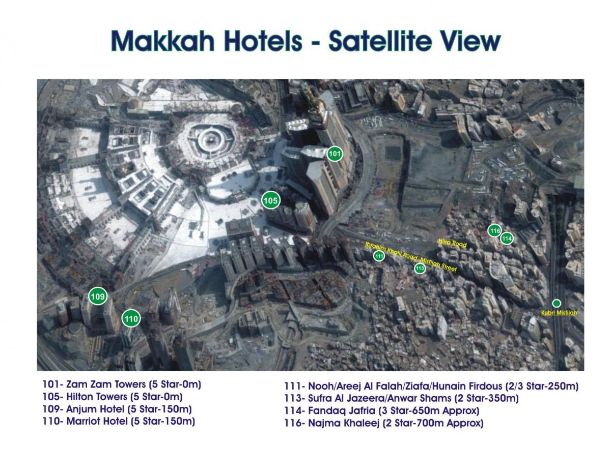 mapa de kubri Makkah