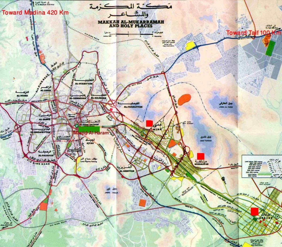 Makkah haram sharif mapa