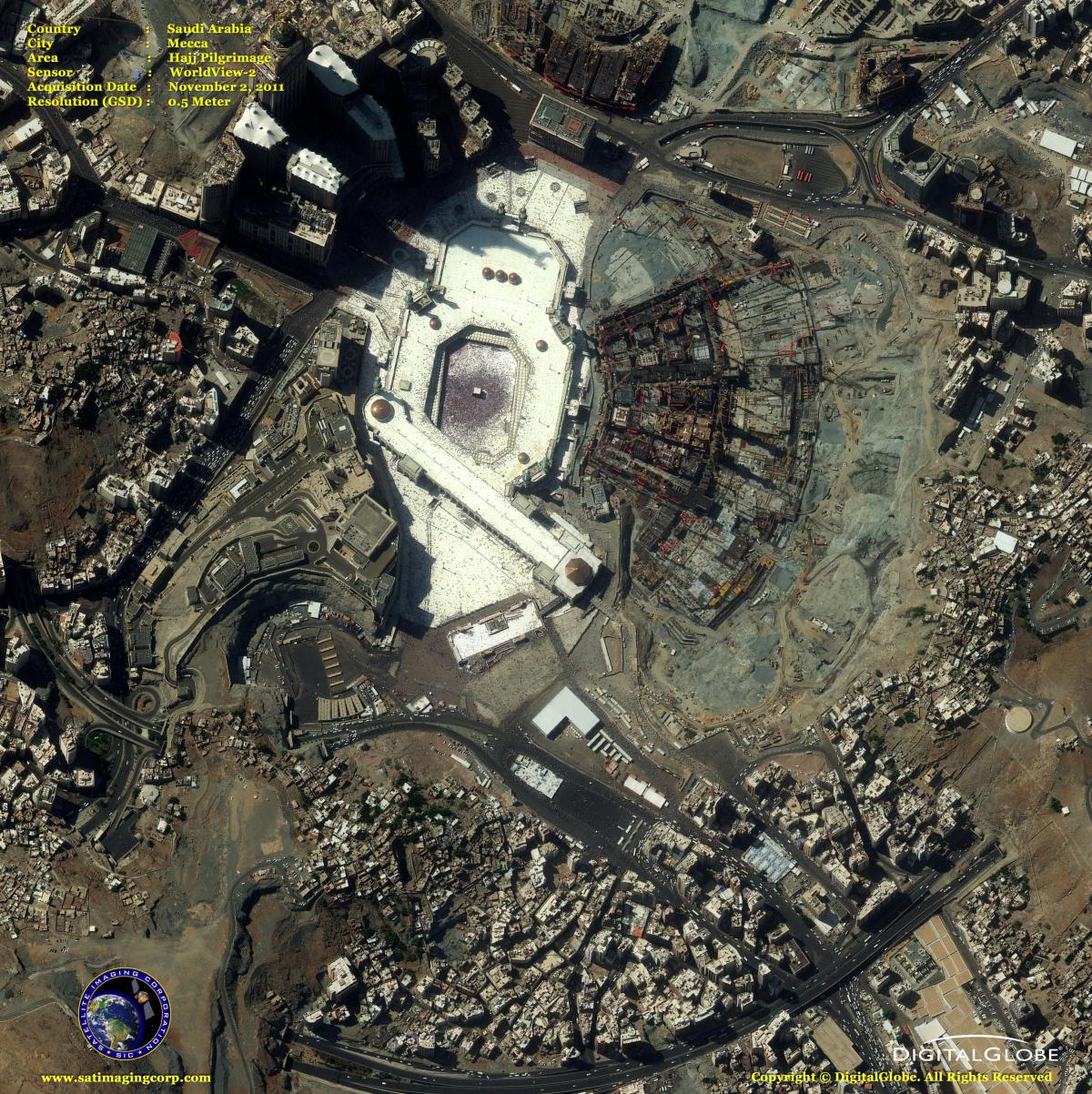 mapa de Makkah mapa de satélite