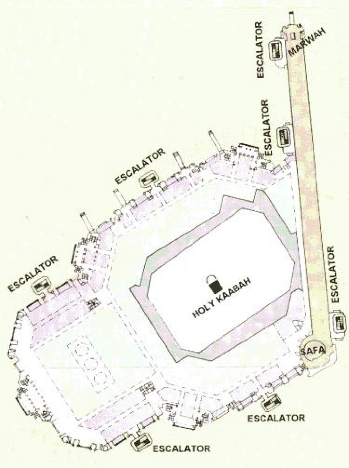mapa da Kaaba sharif