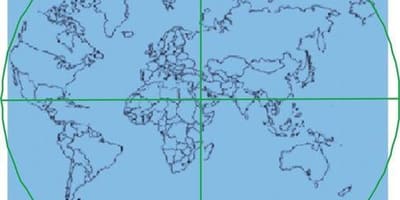 Mapa da Kaaba está no centro do mundo 